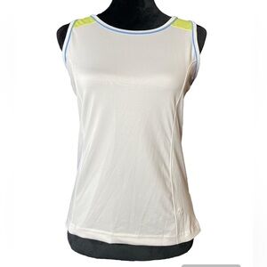 Jerzees Athletic Tank Top- White & Yellow